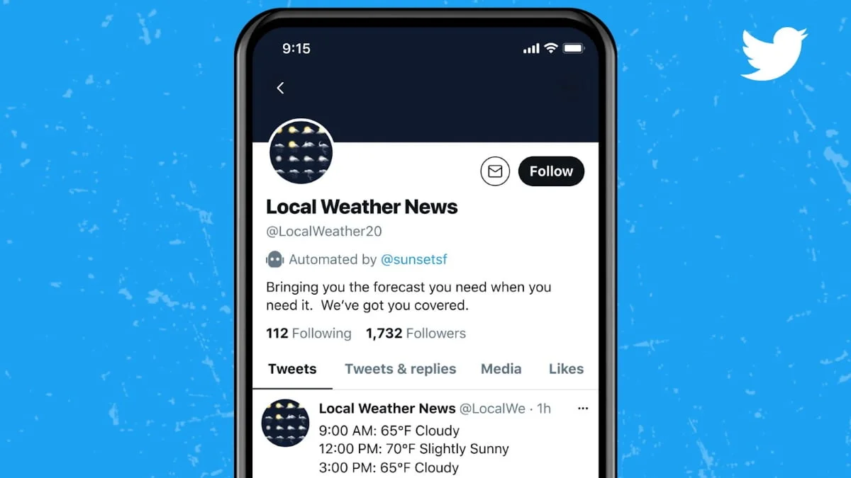 All Twitter bot accounts now include a label to show they're automated