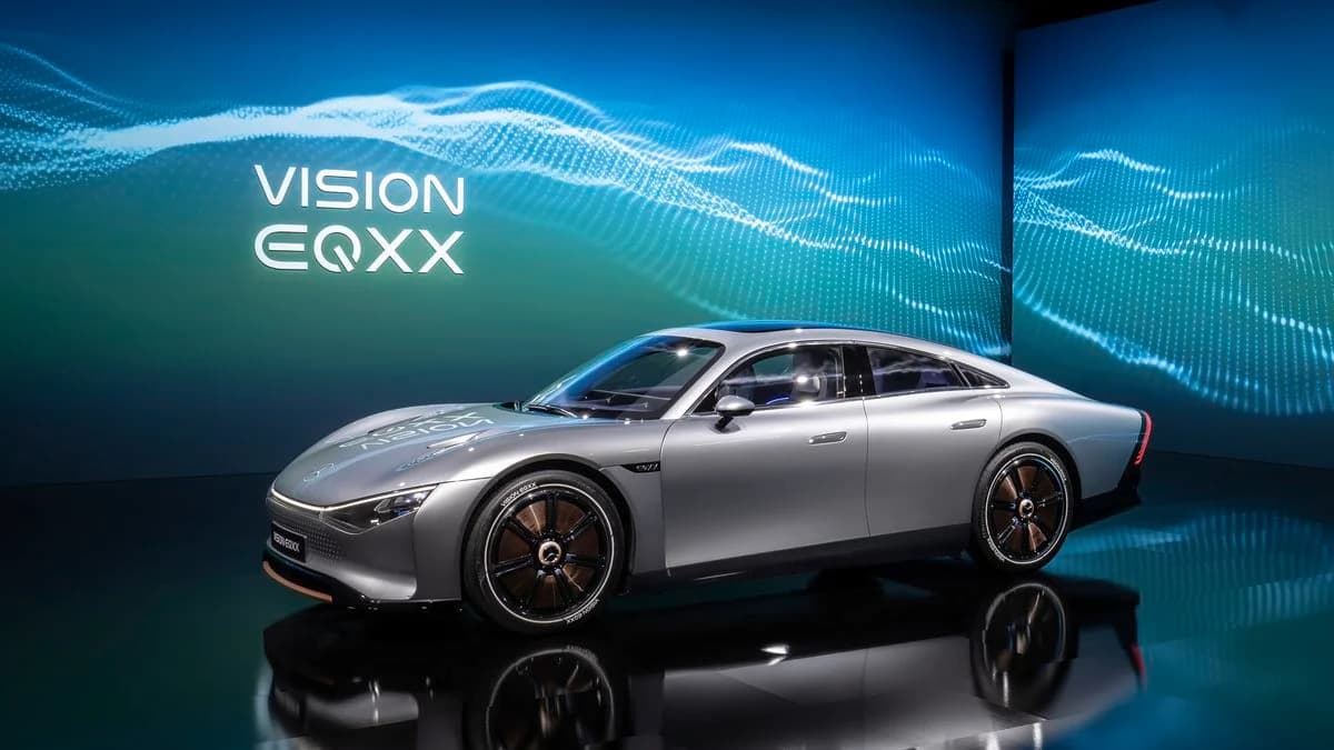The Merc of the Future, 1000 kilometres in a single charge.