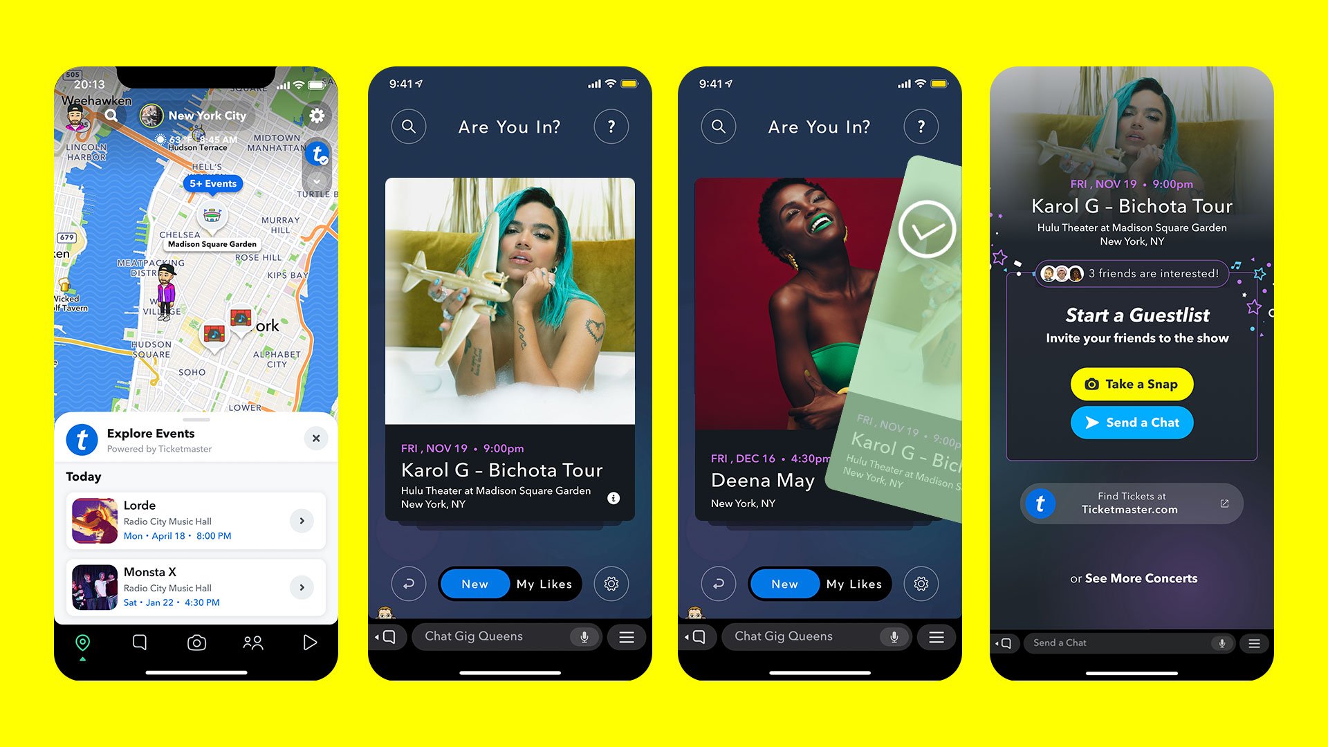 Snapchat’s new partnership will now allow you to go to live concerts