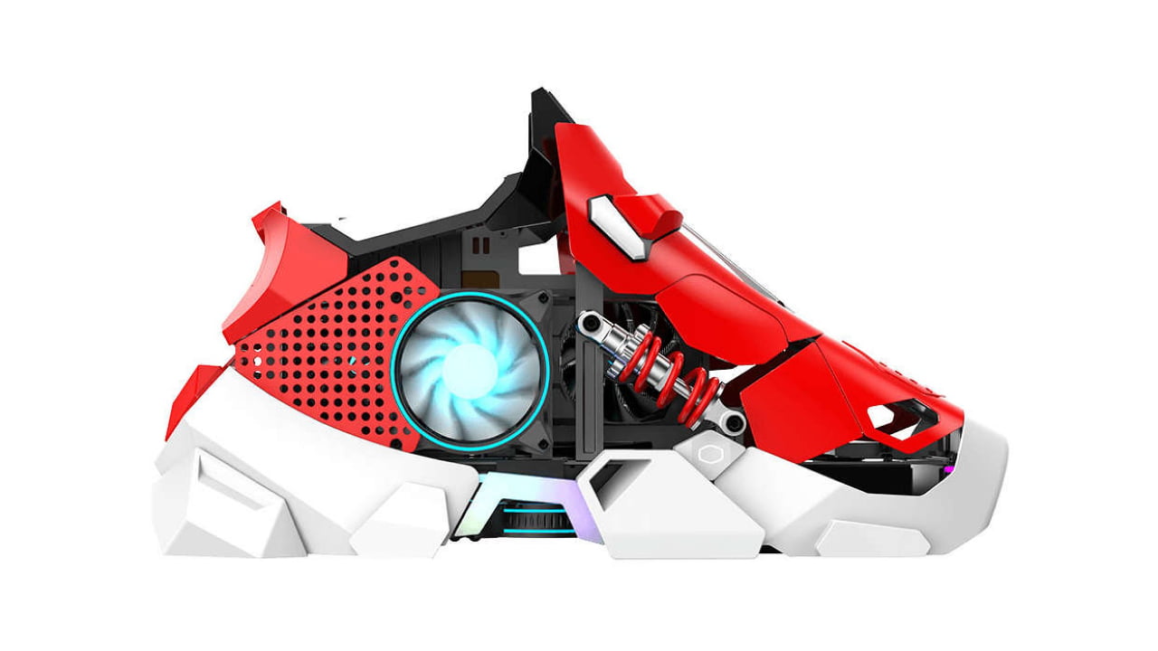 Cooler Master’s Sneaker X PC case is weird but very cool. Cooler Master’s Sneaker X PC case is weird but very cool.