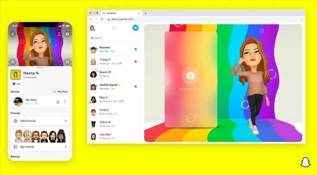 Snapchat now has a web version after living on the phone for a decade
