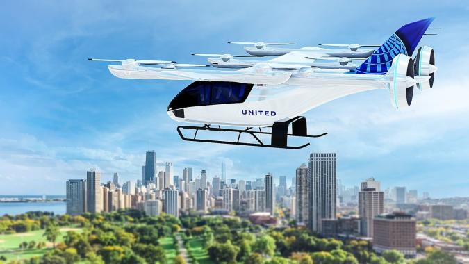 United Airlines is now getting into the flying taxi industry