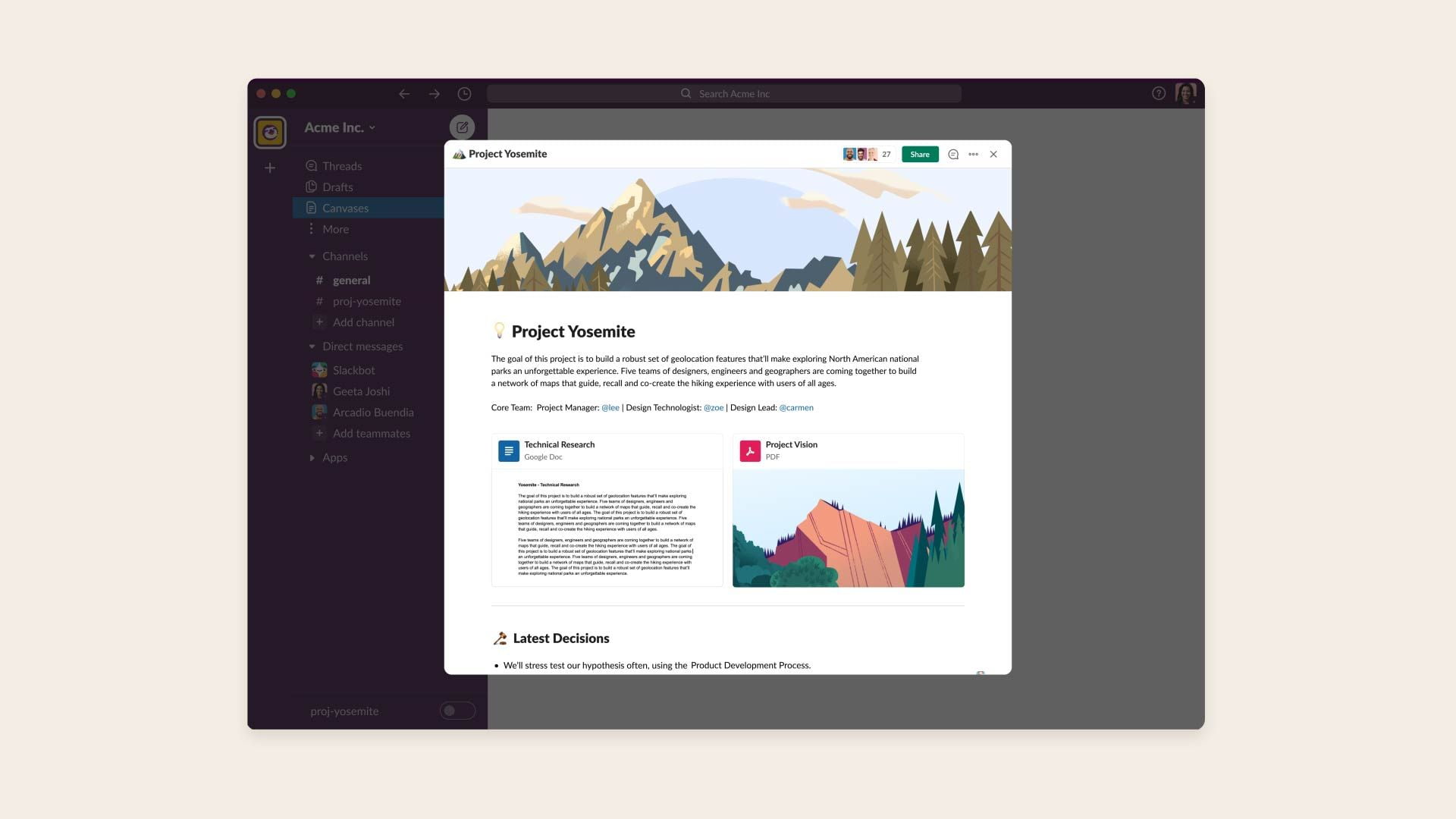 Slack just revealed the “Canvas” feature that’ll change a lot